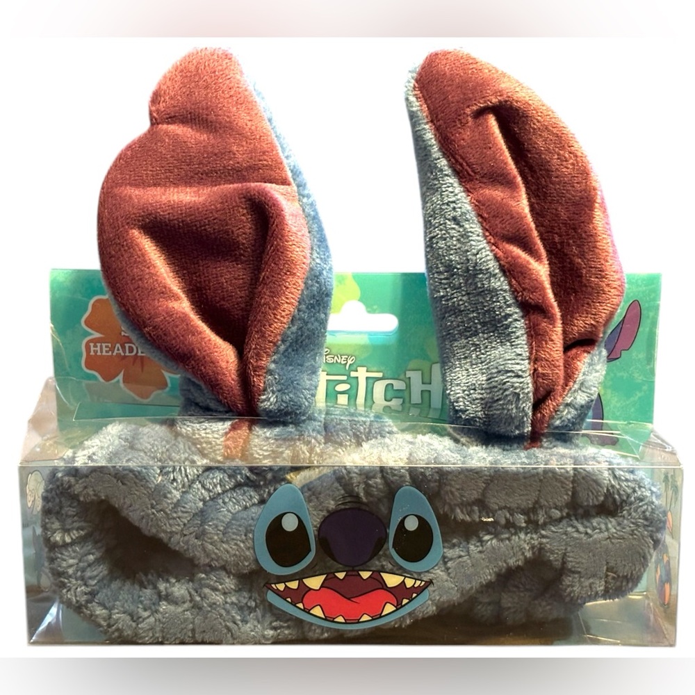 NEW•Disney Stitch Spa Headband w/ears